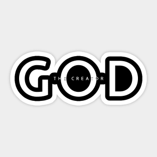 God the Creator Sticker